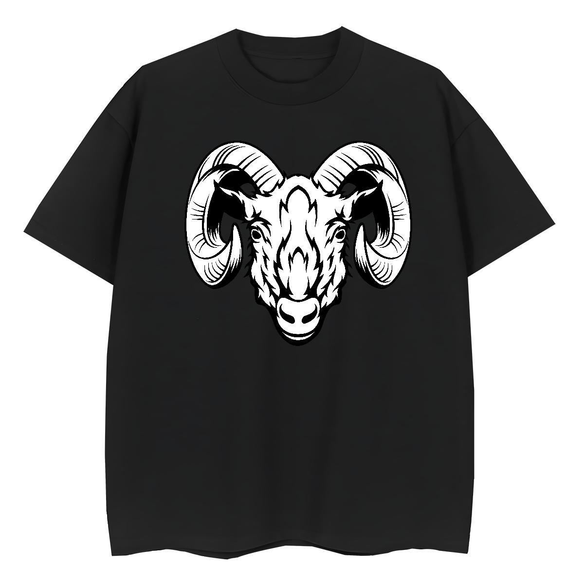 Fashion Men Tops Tees sheep Casual 100% Cotton 230g Tees Shirts Pure Cotton TOP Quality T-Shirts Customized
