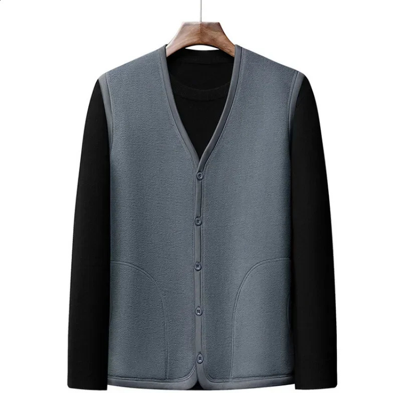 autumn and winter casual fashion solid color vest largesized highend velvet 240819