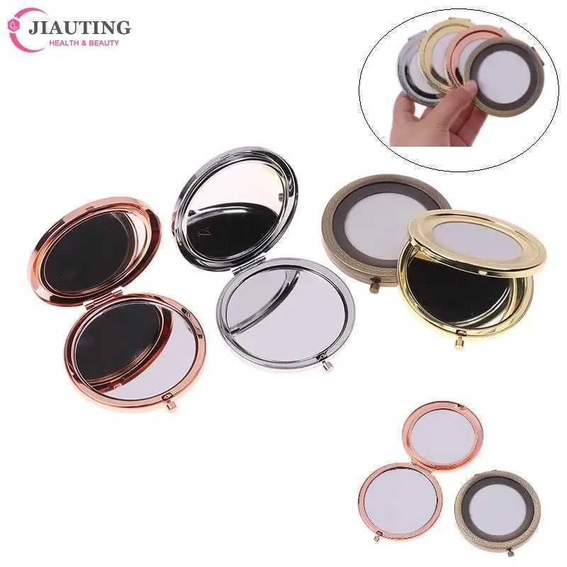 Foldable Cosmetic Hand Mirror Makeup Mirror Magnify Foldable Double Pocket Small Makeup Mirror For Travel Beauty Cosmetic Tool Y240819