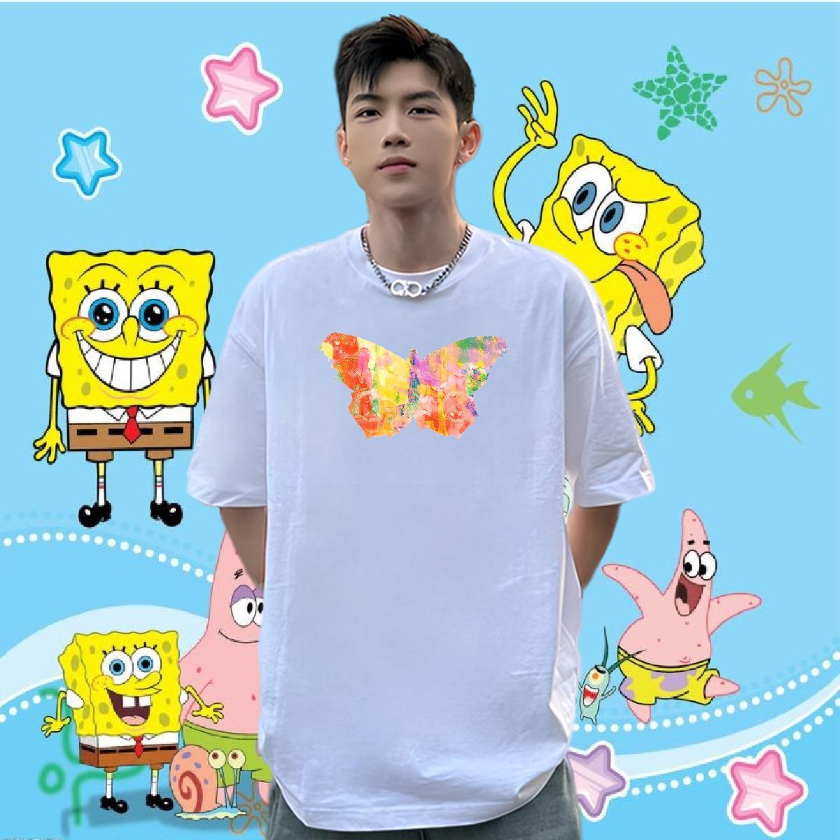Custom Tshirt for Man Woman Butterfly Casual 100% Cotton 230g Tops Crew Neck Designer T-Shirts Skull