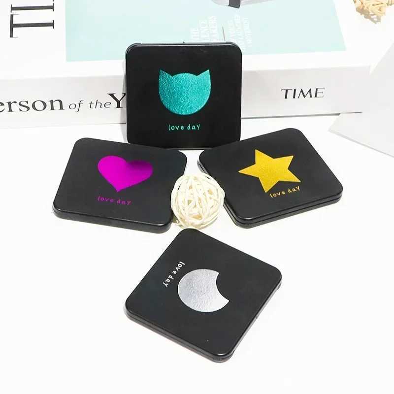 Foldable Makeup Mirror Mini Square Makeup Vanity Mirror Portable Hand Mirrors Double-side Compact Mirror Pocket Cosmetic Mirrors Y240819