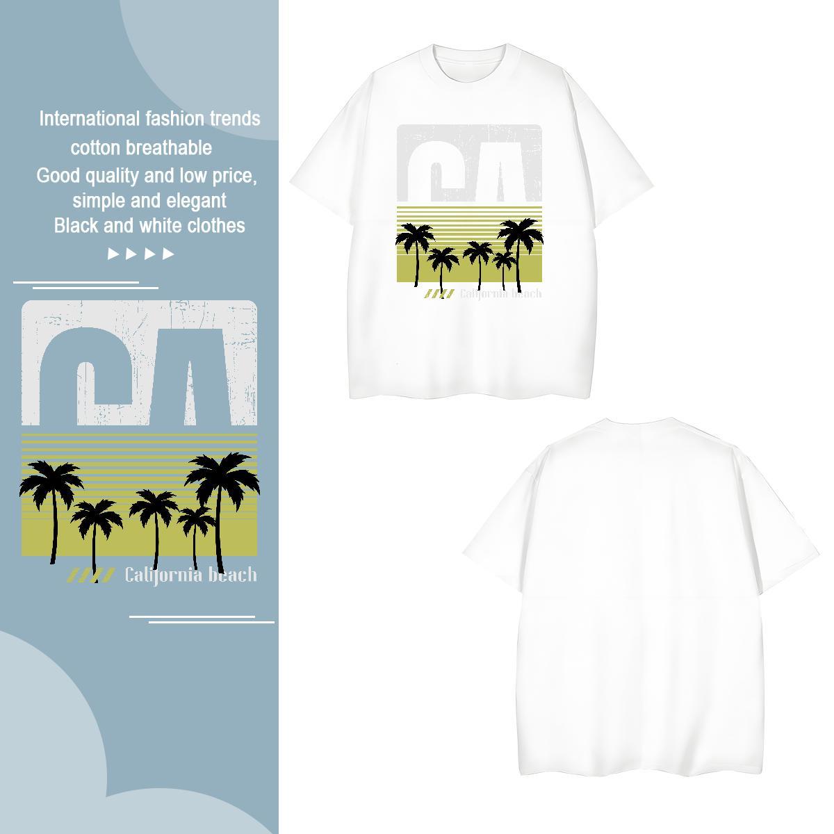 Cool Design tree 230g Pure Cotton Tshirts Street Wear Crew Neck T Shirts Men Stylist Custom Anime Tops Tees