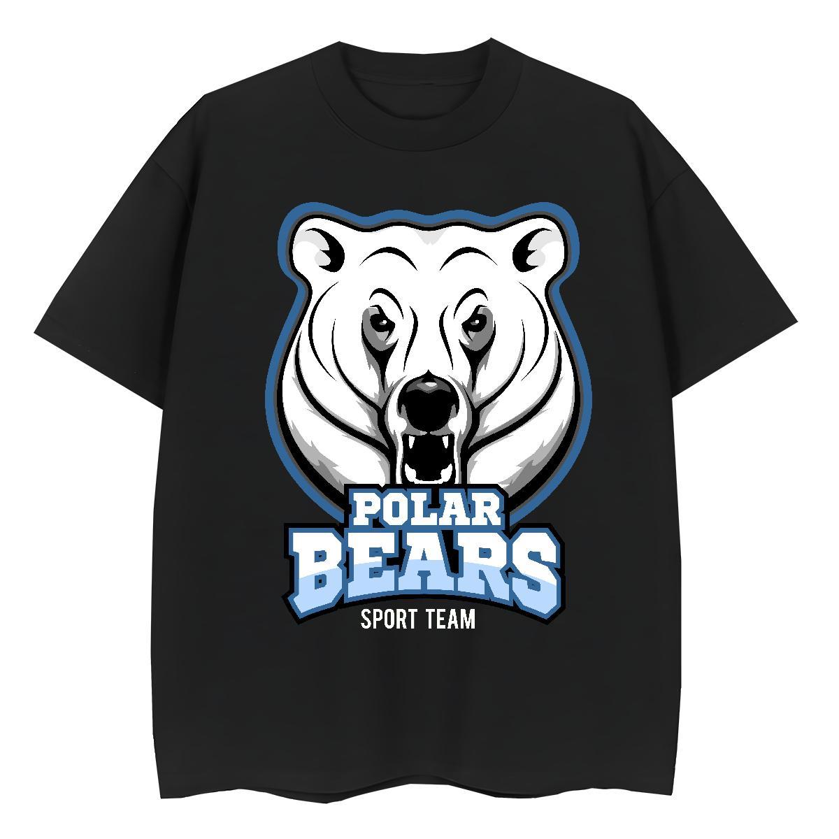Loose Fit T-Shirts bear Crew Neck Breathable Summer Casual Graphic 230g Cotton Men Clothes T-Shirt Stylist Top Tees
