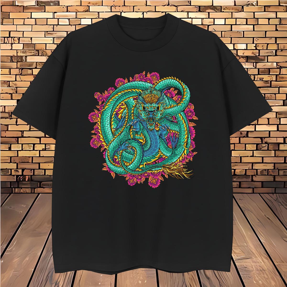 T shirt 230g Cotton ferocity Hip Hop Breathable Crew Neck Customized Print Men Tees New Arrival Loose Tops Tees