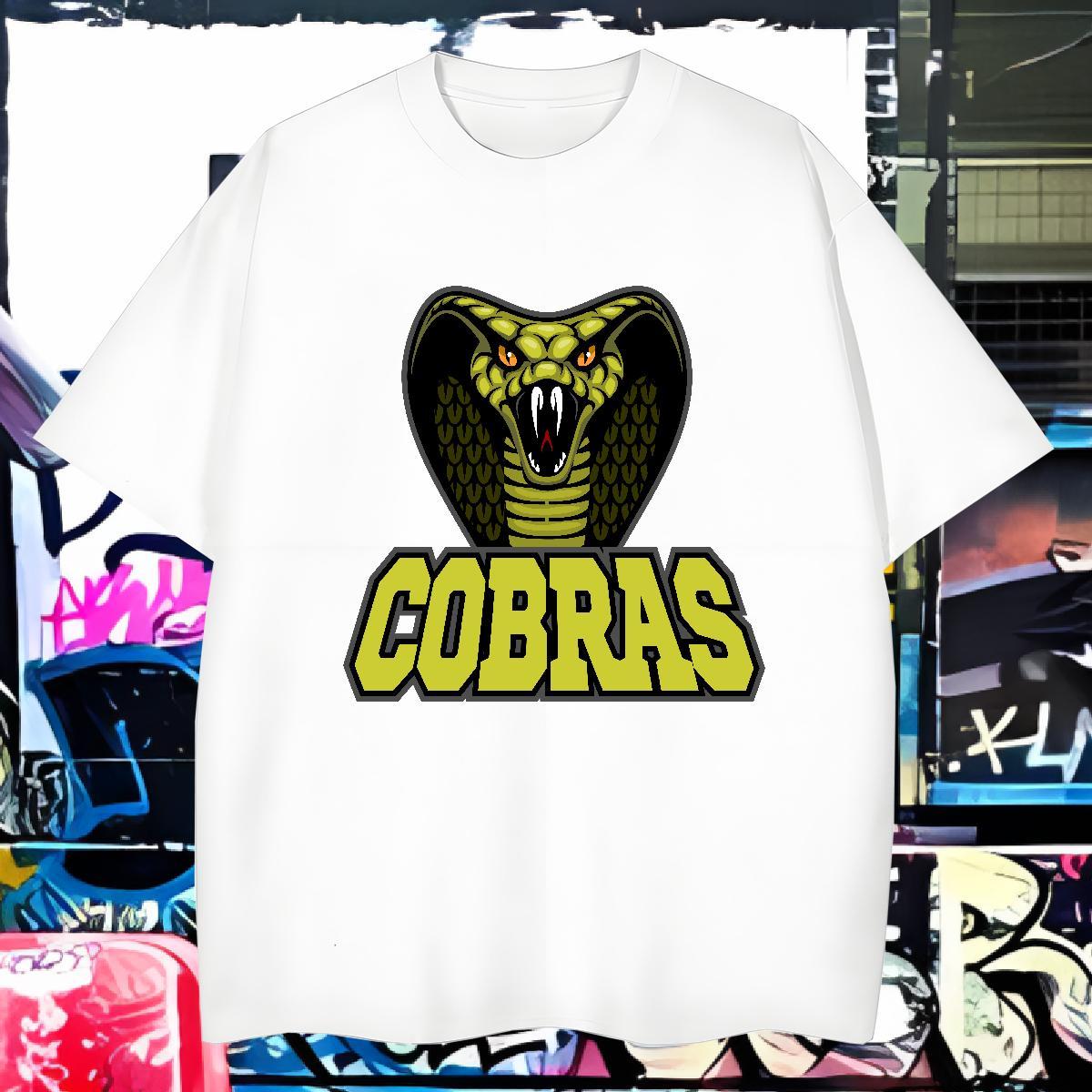 Comfortable Man T Shirts cobra Breathable Short Sleeve Sport White Plus Size 230g Pure Cotton Men Tshirts New Designer Tops Shirt