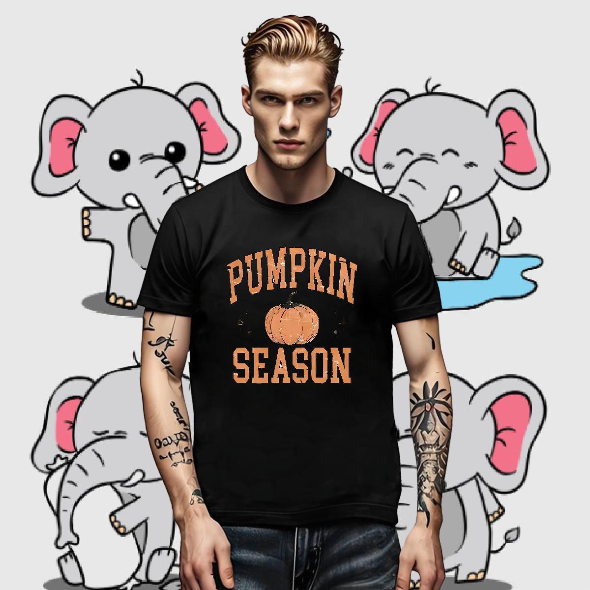 2024 DIY pumpkin Couples T Shirts 230g 100% Cotton T shirt Graphic Street Casual Breathable Crew Neck Designer Tops