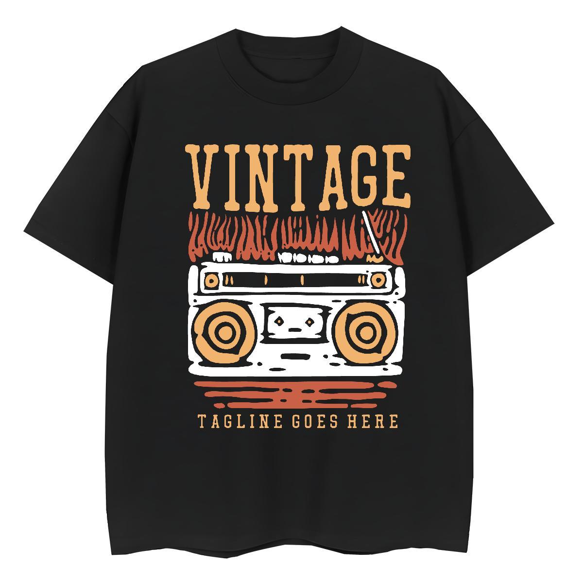 Classic radio T shirt Beach Couples T Shirts 100% Cotton 230g 2024 Breathable Crew Neck Cartoon Printing L-4XL Tee Shirt