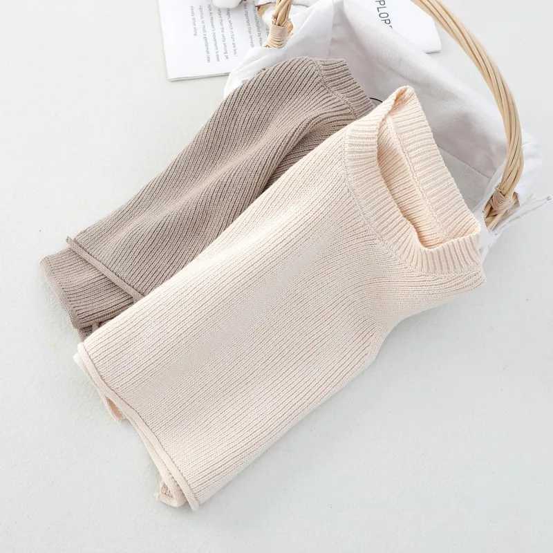 Baby Girls Sweaters Baby Girl Solid Sleeveless Pullover Vest Baby Boys Waistcoat Knit Vest Kids Toddler Autumn OuterwearXJ240819