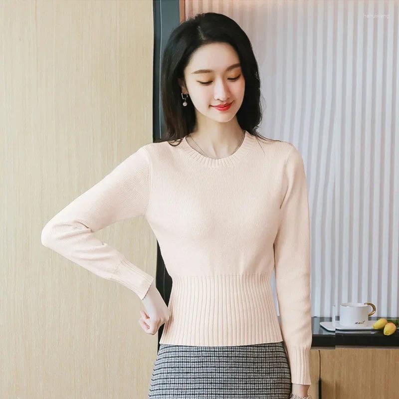 Women's Petite Knitted Sweater | Cropped Crew Neck For Layering