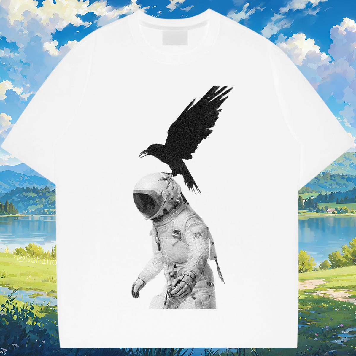 Comfortable eagle 230g Cotton Men Tees Outdoor Pure Cotton Man T Shirts Custom Custom Print Plus Size Tops