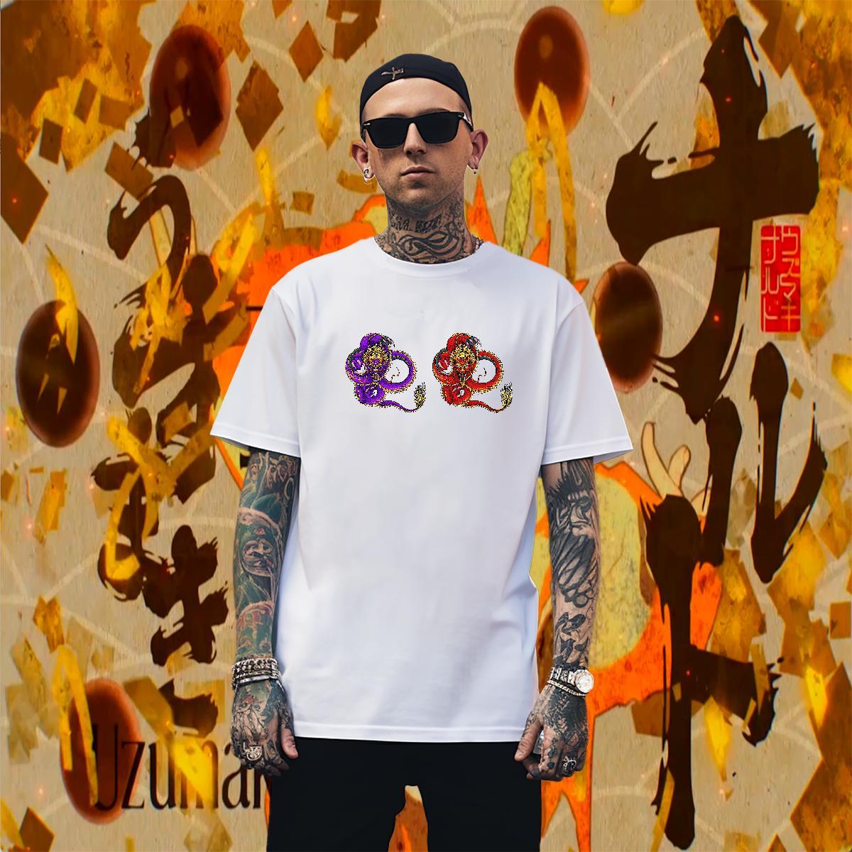 Loose Fit Men Tees Casual Daily Wear 230g 100% Cotton Asian Size Crew Neck Breathable angry T-Shirts Classic Casual Clothes