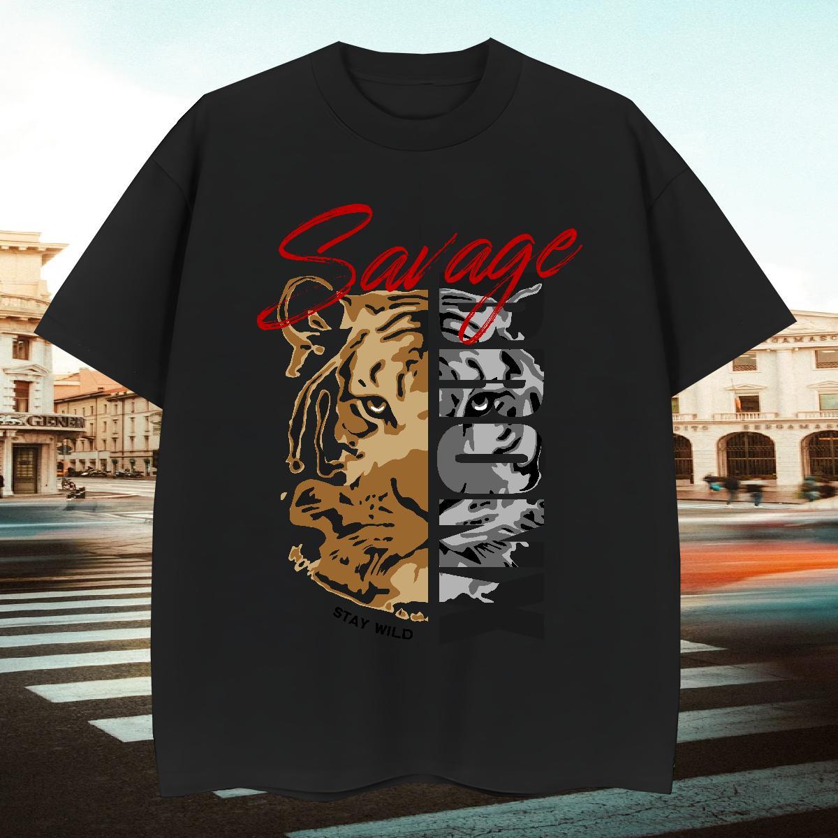 2024 Designer Tshirt for Man Woman tiger Casual Beach 230g Pure Cotton Wear Breathable Crew Neck Classic T-Shirts for Men Custom Printing