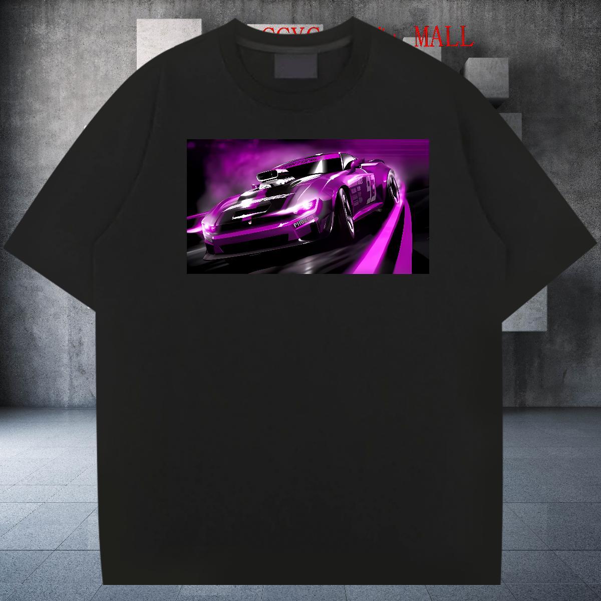 Loose Fit Men Clothes T-Shirt Street Wear 230g 100% Cotton Plus Size Custom Breathable Short Sleeve car Men T Shirts Factory Direct Polos