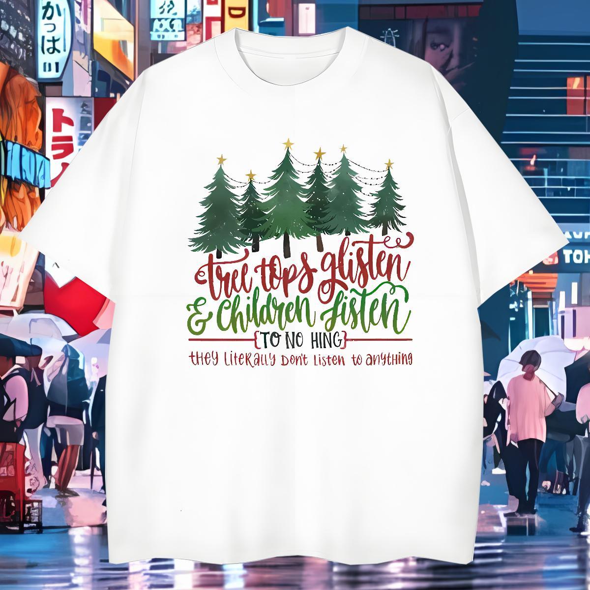 Classic Tshirt for Man Woman tree Street Casual 230g 100% Cotton Tee Shirt Breathable Crew Neck Brand Men T Shirts Graphic