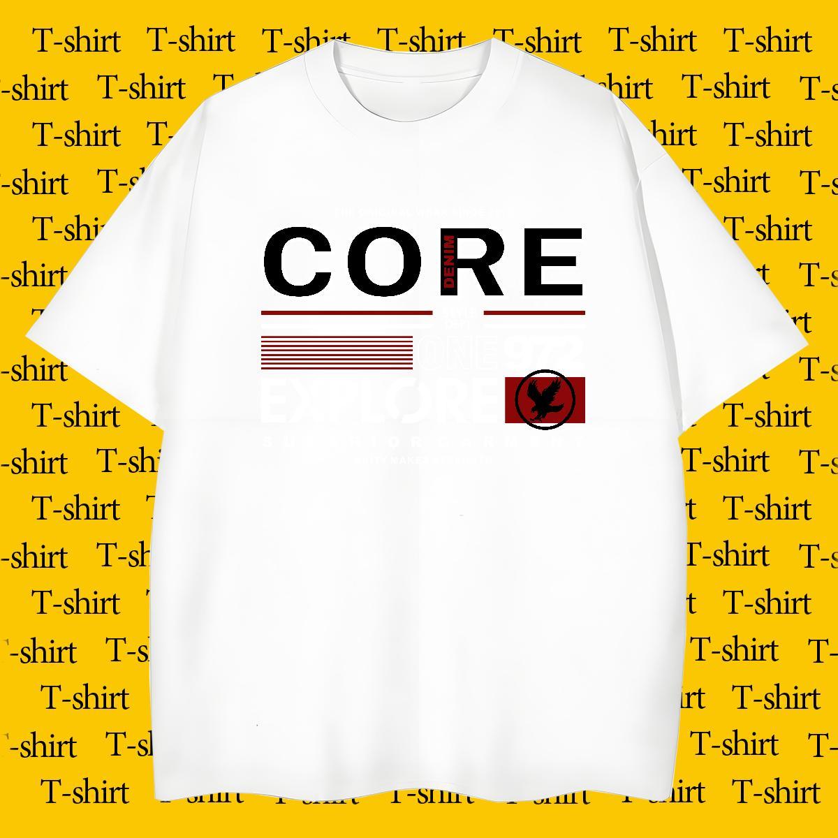 Loose letter Man T Shirts Casual Beach Mens Tshirts 230g 100% Cotton Designer Fashion Crew Neck Breathable Plus Size Custom Clothes