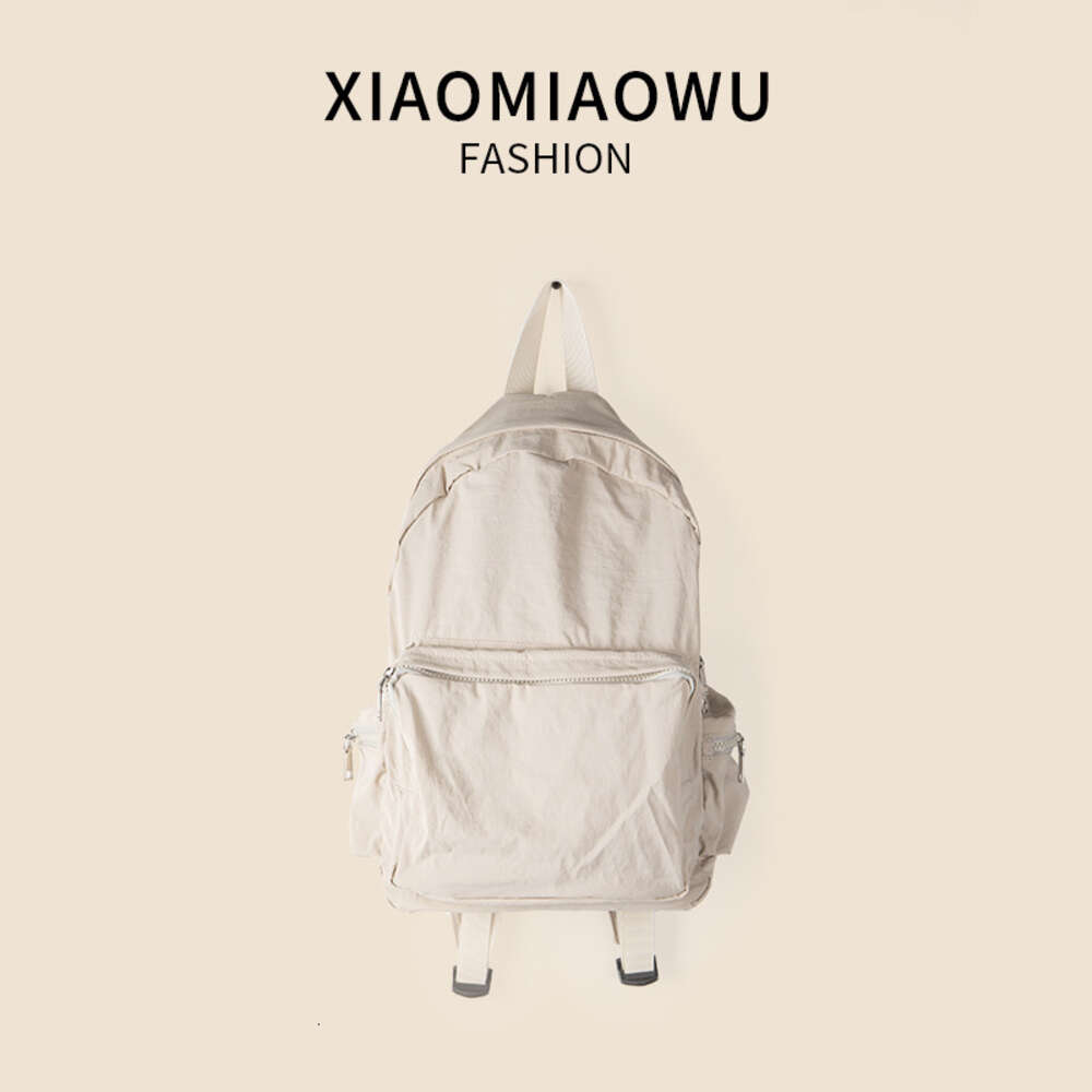Spring new product niche design nylon bag large capacity high-end simple college backpack women's fashion