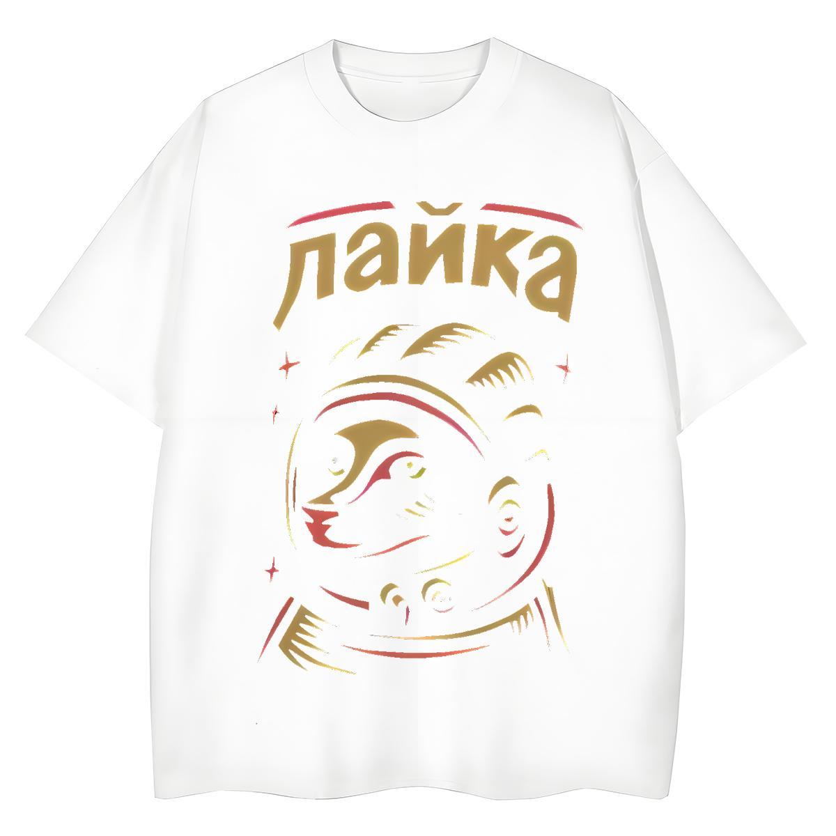 2024 Casual Couples T Shirts High Street Hip Hop Breathable Soft Clothes Brand 100% Cotton 230g fox Anime Print Womens T Shirts