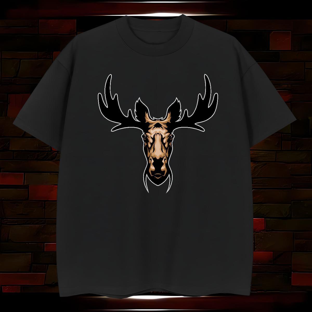 Classic Men Tshirts deer Street wear Hip Hop 100% Cotton 230g Polos Short Sleeve O-Neck Wholesale Men T Shirts Skull