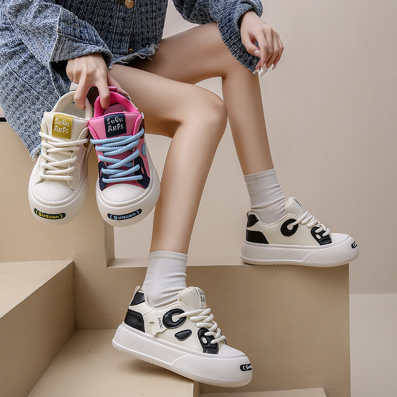 Ddmysports Little White Female Spring New Student Korean Edition Instagram Trendy Versatile Thick Sole Board Sports And Casual Shoes K OUTDOOR