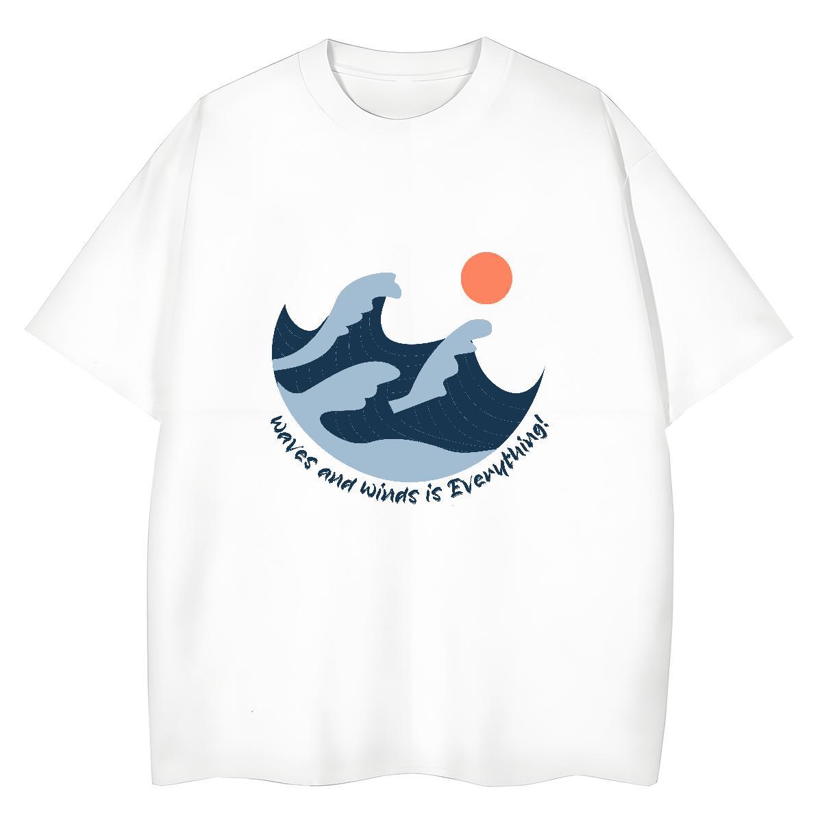 Classic Woman Tshirt Hip Hop Street Breathable Soft Top Tees Lady 230g Cotton sea Black Oversized T-Shirts for Women