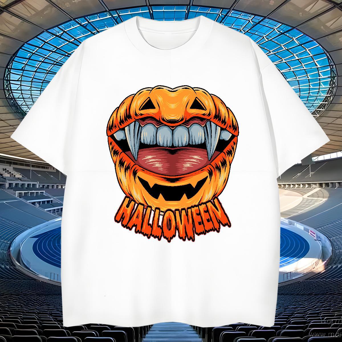 Cool Design T shirt halloween Breathable Soft Casual Beach Customized 230g Pure Cotton Tshirts Fashion Design Top Tees