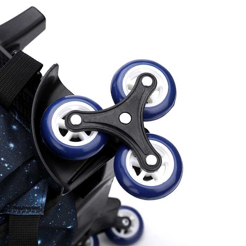 6 Wheels Rolling Backpacks for Boys Wheeled Bag Trolley Junior School Bags Travel Luggage Kids Bookbag mochil Y240820