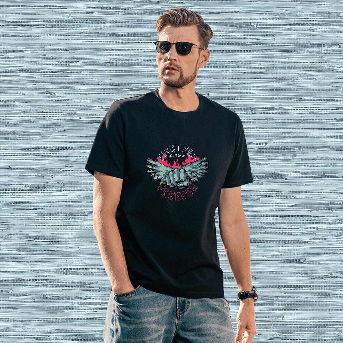 T shirt 230g 100% Cotton hand Casual Beach O-Neck Short Sleeve Custom Printed Men Clothes T-Shirt 2024 Designer TOP Quality Tees Shirts