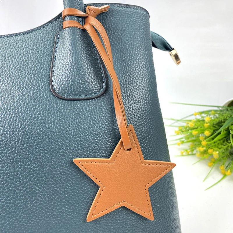 Free Start Five Star Leather Bag Pendant PU Gift Buckle Keychain 240820