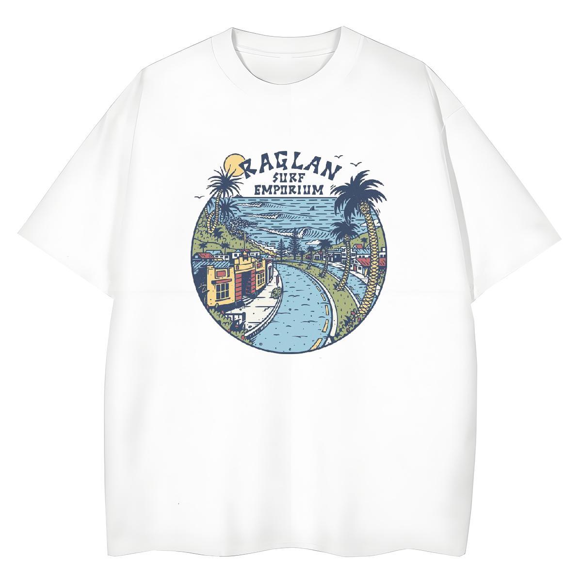 2024 DIY Tshirt for Man Woman Street Wear Short sleeve Soft Tees Shirts Comfortable 230g 100% Cotton river Custom Print Plus Size Woman T Shirts
