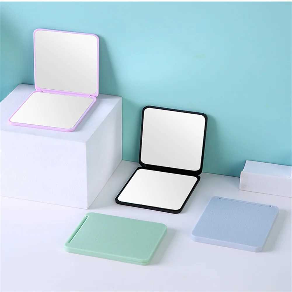 Folding Makeup Mirror High-Definition Portable Pocket Mirror Double-Side Women Makeup Mirror Rectangle Cosmetic Make Up Vanity Y240819