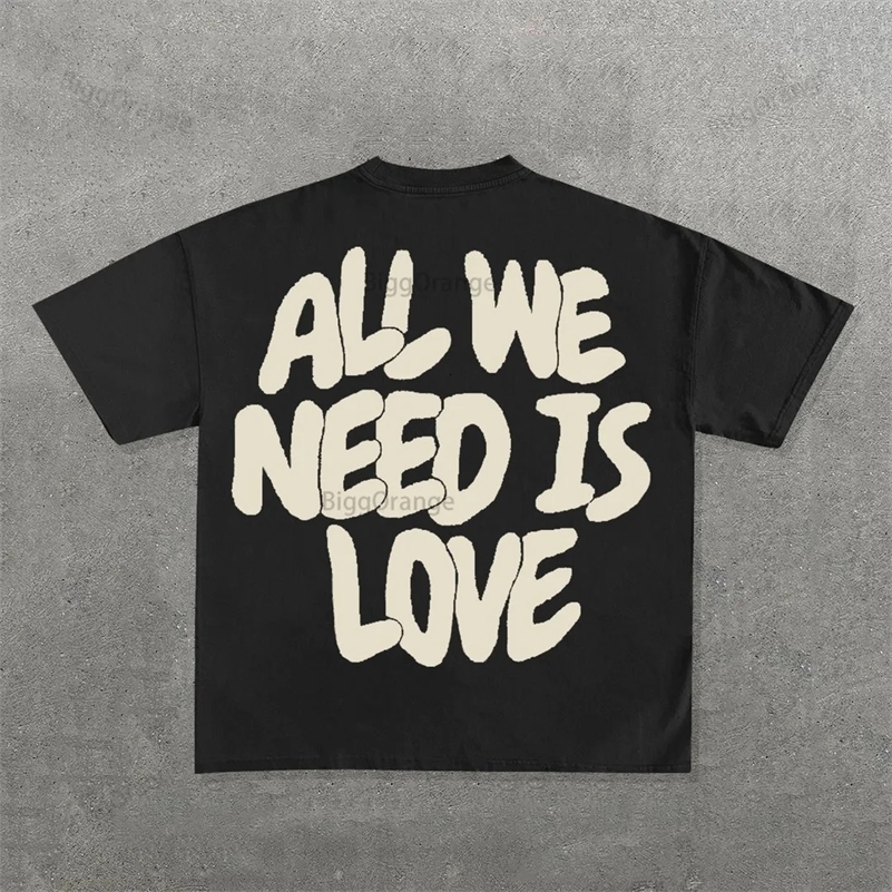 Streetwear Y2k T Shirt Mens Harajuku Hip Hop Graphic Print Oversized Cotton Round Neck TShirt Gothic Short Sleeve Tops Ins i240819