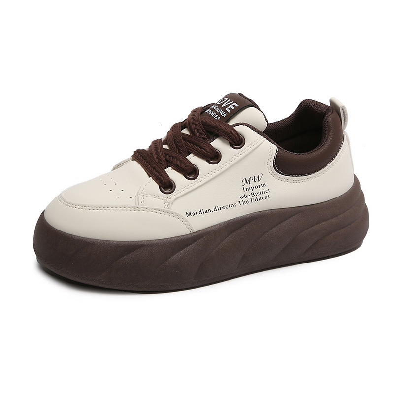 Ddmysports White For Women Autumn New Student Korean Edition Versatile Casual Ins Trendy Thick Bottom Fashion Sports Board Shoes XW OUTDOOR