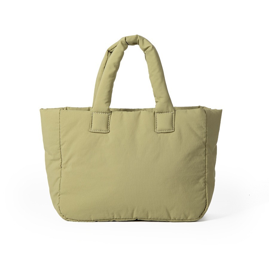 New 2024 Spring Cotton Candy Color Handheld Tote Bag Casual Commuting Nylon Large Capacity Handbag for Women