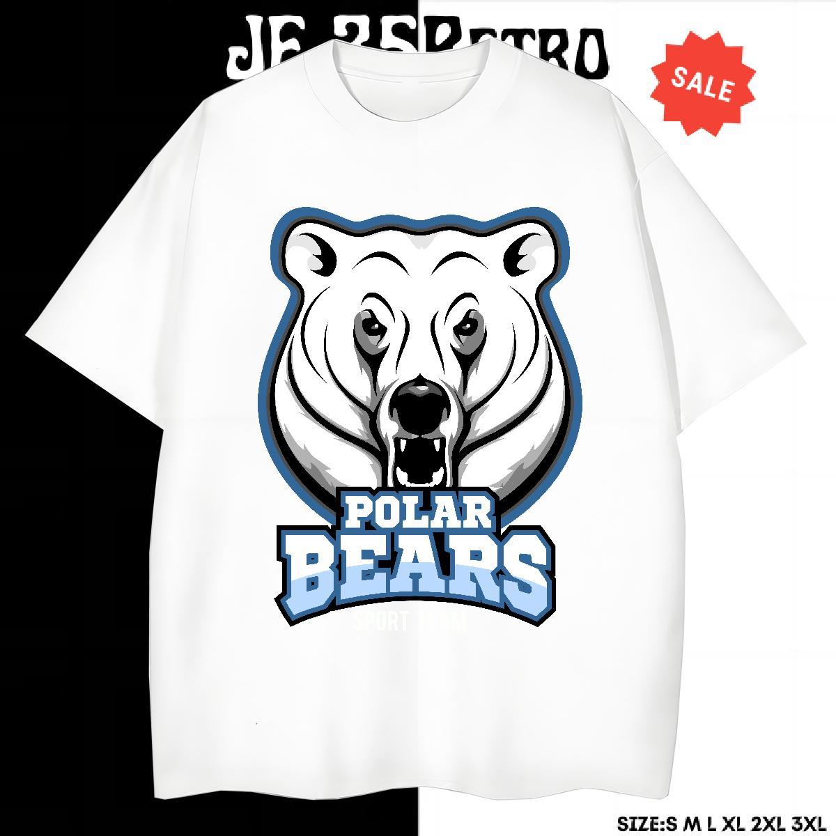 High Quality T-Shirts for Men bear Pure Cotton Home Outdoor Cartoon Printing L-4XL 230g 100% Cotton Tshirts 2024 New Tee Shirt