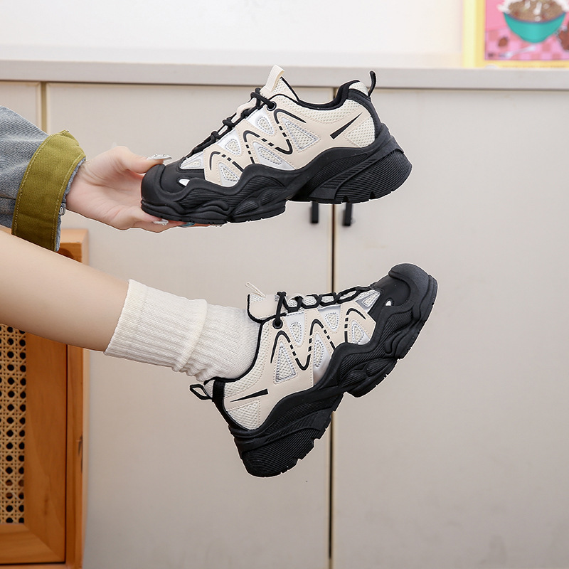 Ddmysports Autumn New Korean Breathable Dad For Women Ins Student Casual Shoes Thick Soled Running S CGA OUTDOOR