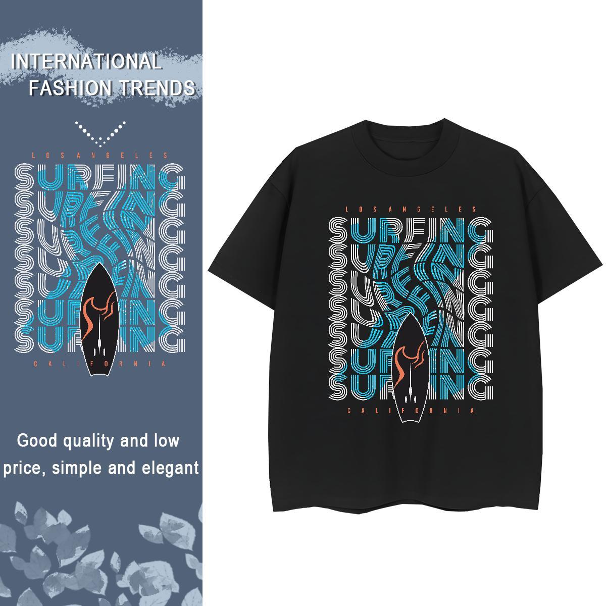 Free Shipping skateboarding Men Clothes T-Shirt 230g Pure Cotton T Shirts Men DIY Anime Spring Summer O-Neck Short Sleeve Unisex Wear