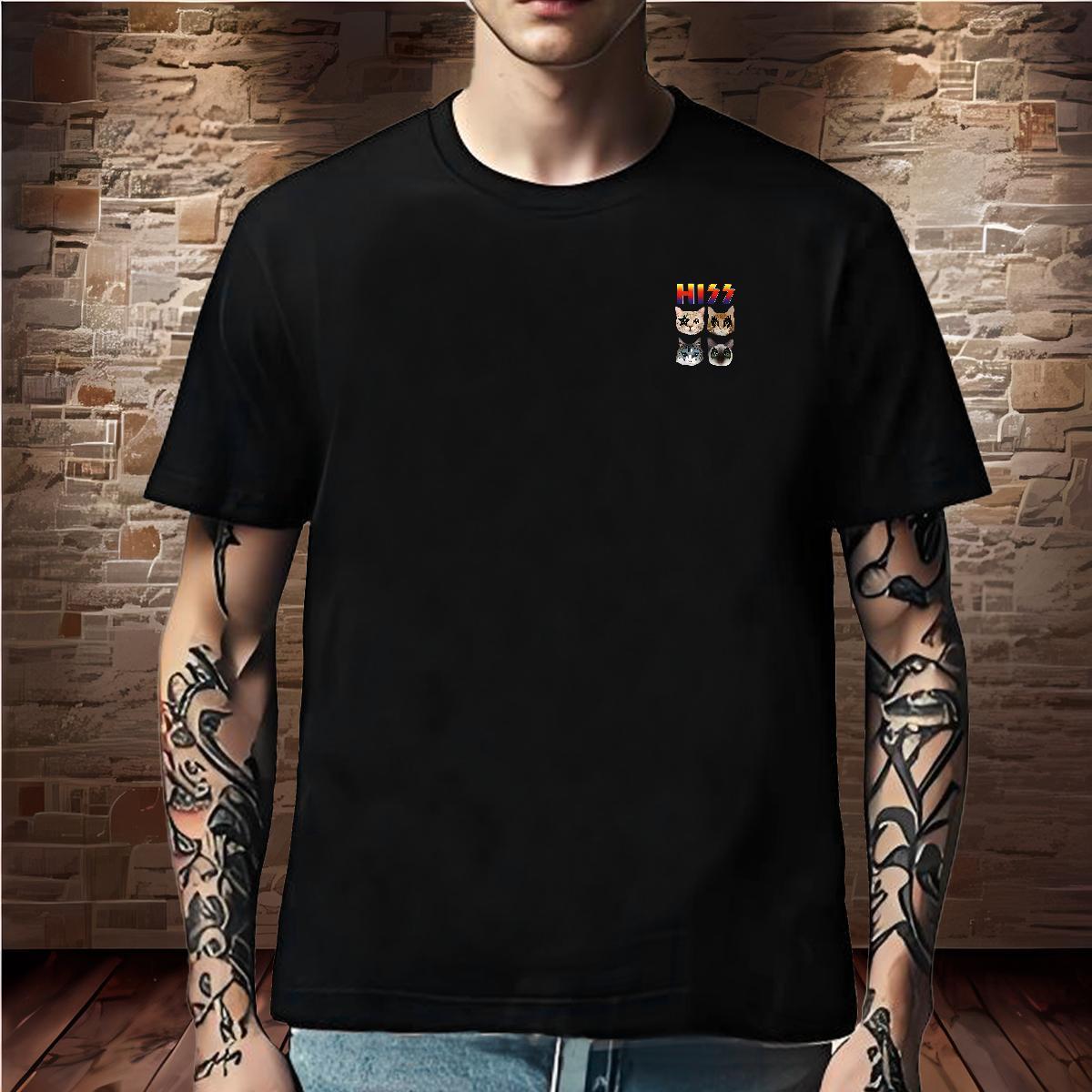 Free Shipping Men Tees cat Spring Summer 100% Cotton 230g Tshirts Breathable Short Sleeve Cool Design Man T Shirts DIY Logo Oversized