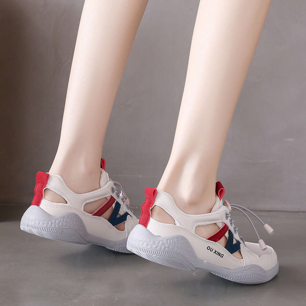 Ddmysports Little White Women S Summer New Korean Edition Instagram Female Student Leisure Ollow Versatile Board Shoes Street Shoot Y OUTDOOR