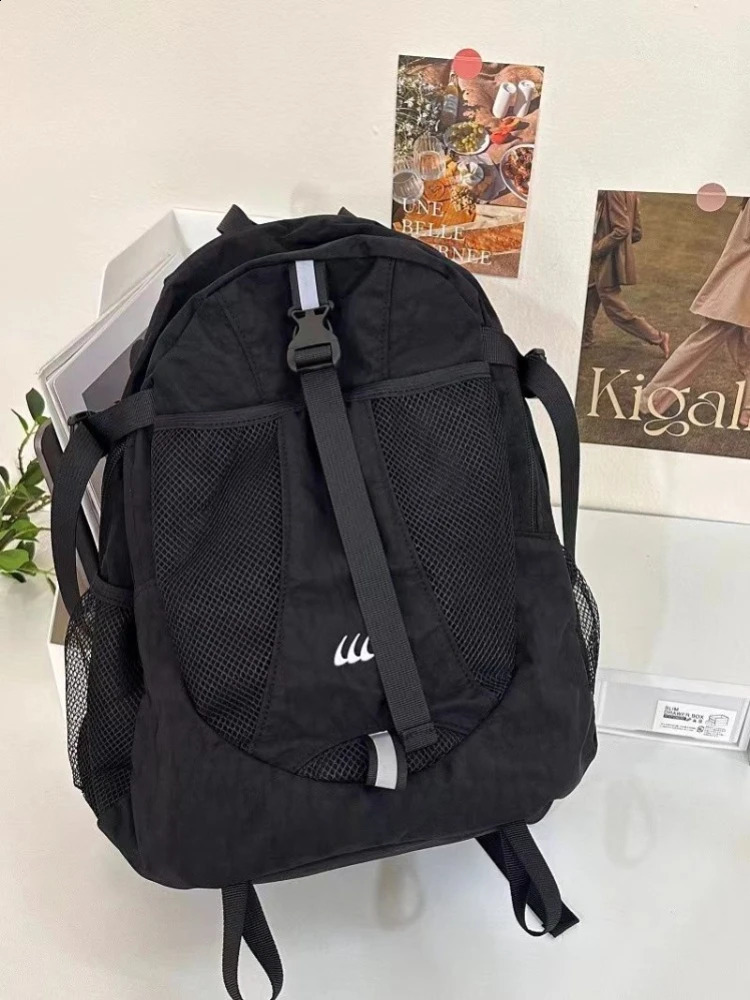 Korean Women Men Backpack Outdoors Travel School Laptop Backpacks Fashion Casual Y2k Bags Backpacks Mochilas Mujer 240806