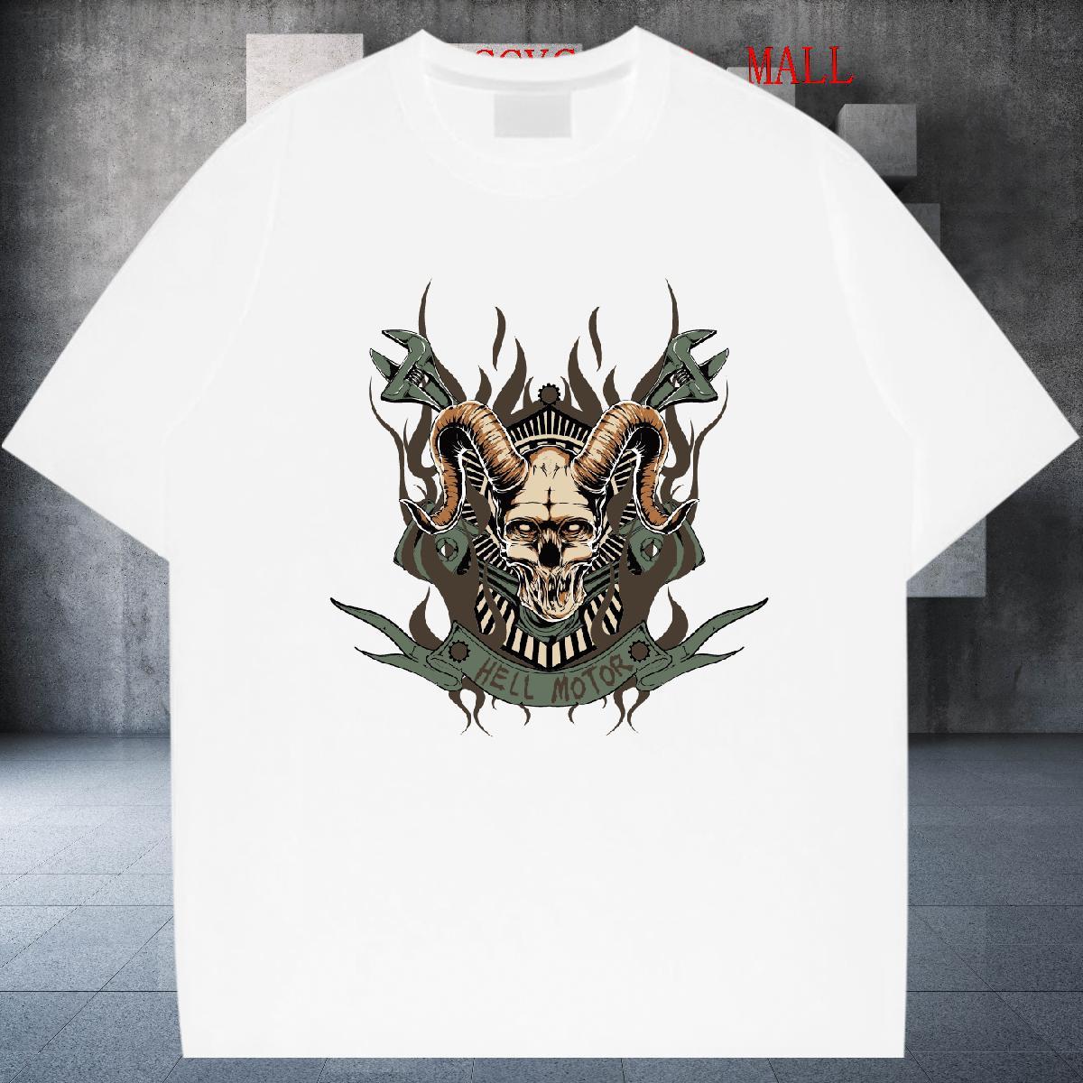 TOP Quality T-Shirts for Men shape Breathable Crew Neck Daily Outfit Anime 230g 100% Cotton Men Tshirts New Tops