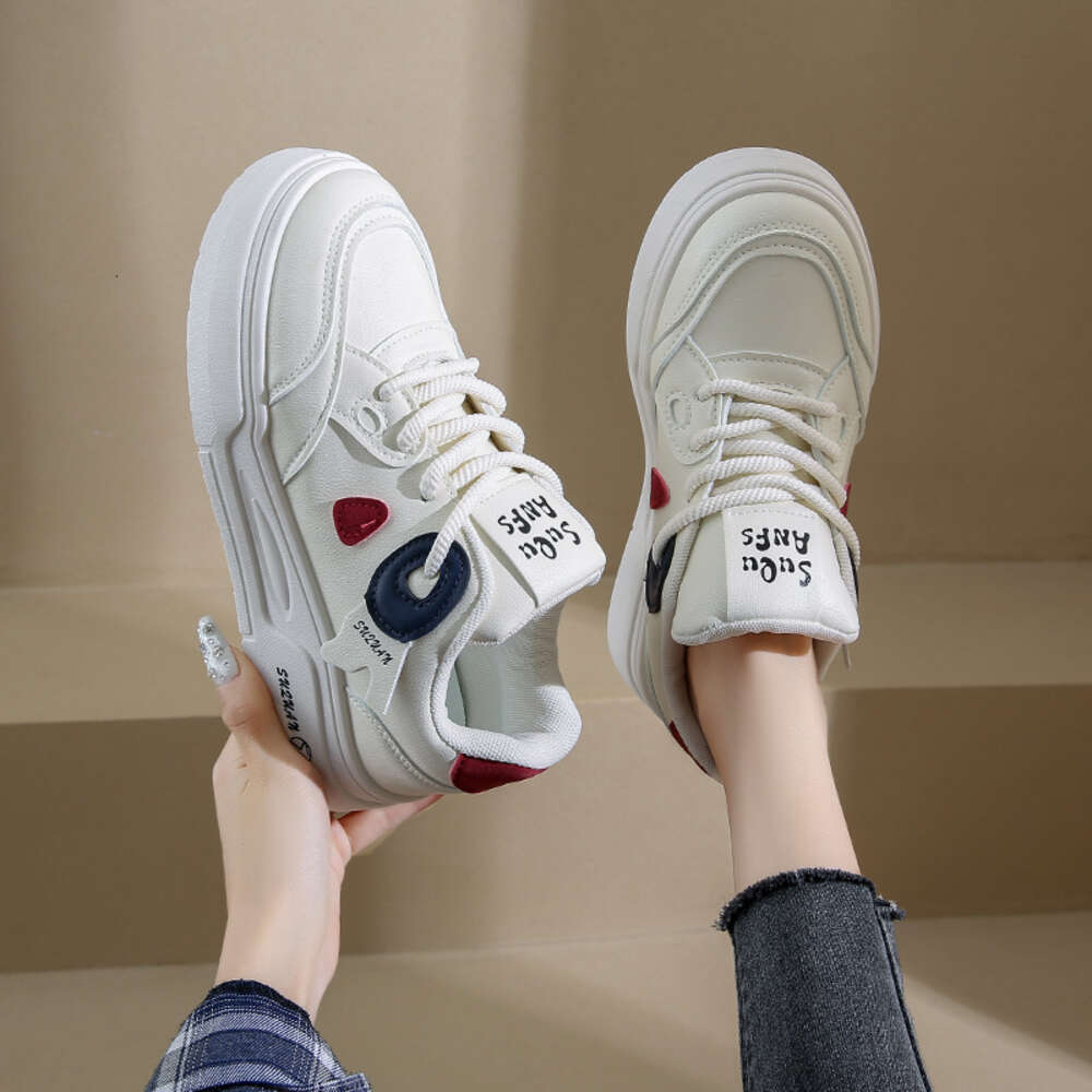 Ddmysports Autumn New Ins Korean Edition Fashion White For Female Students Thick Bottom Versatile Casual Sports Board Shoes K OUTDOOR