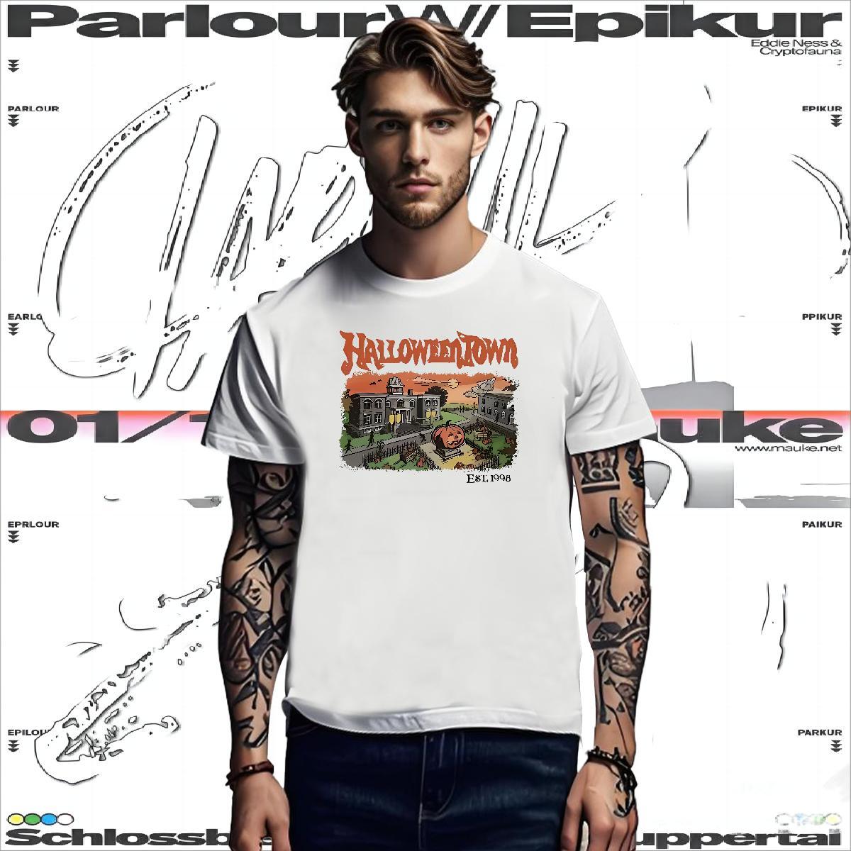 2024 New Mens Tshirts halloween Daily Wear 100% Cotton 230g Clothings Breathable Short Sleeve Soft T shirt Graphic