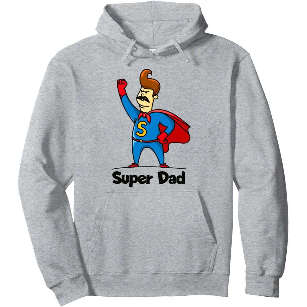Hoodie for Mens Womens Super Dad Hero Graphic Novelty T-Shirts Cool Designs Pullover Hoodie Hoodies sweatshirt pullover jacket Long sleeve