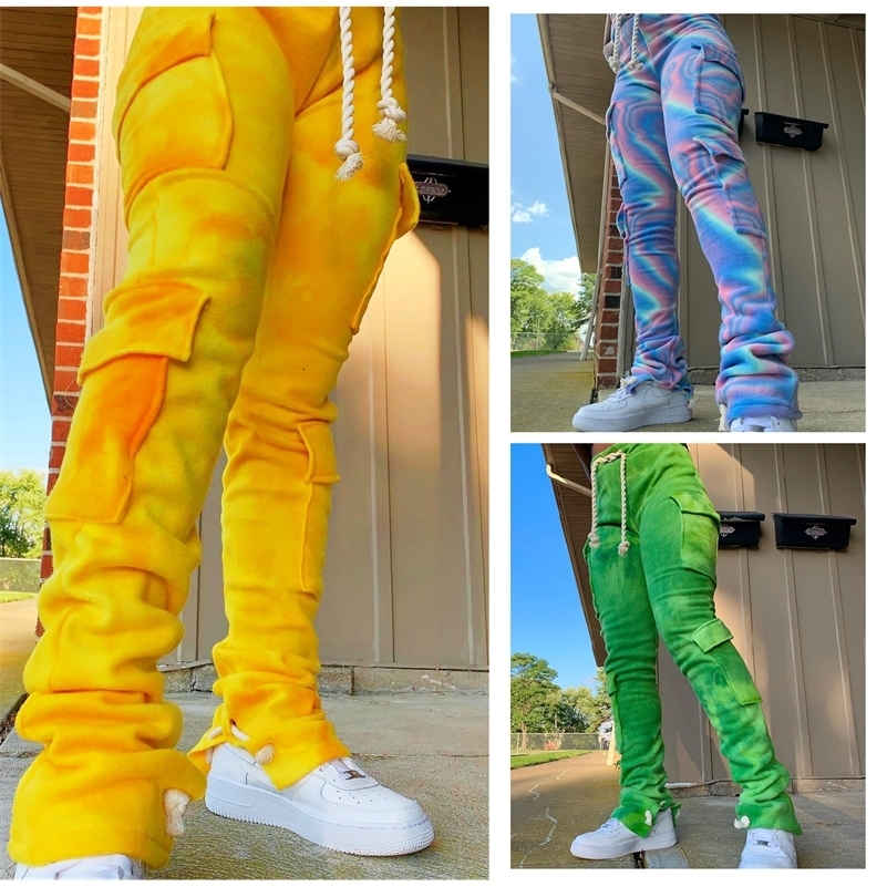 Ladies Stacked Sweat Cargo Pants Fall Winter Fashion Multi Pock Sweatpants Women Jogger Track Long Trousers Pant 240819