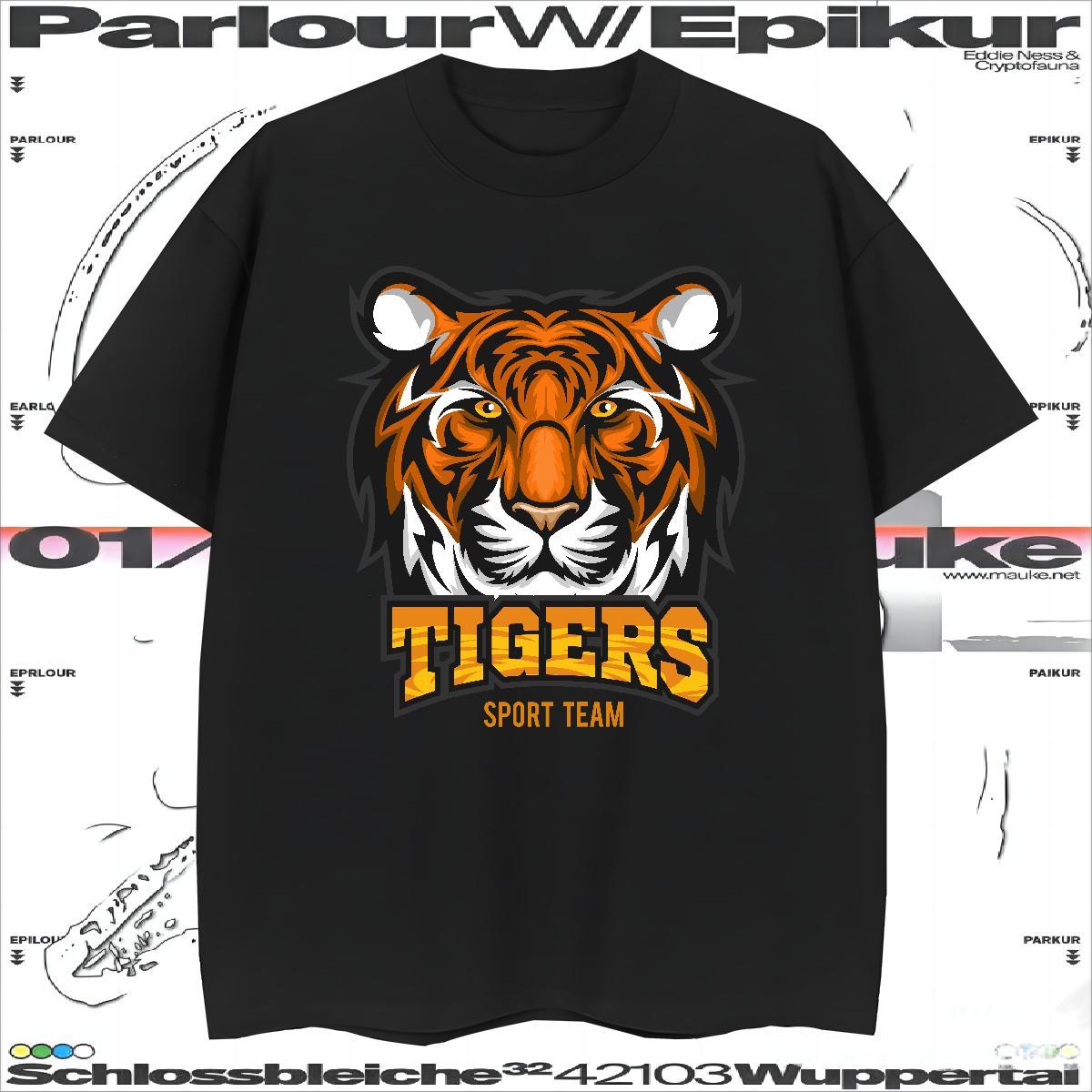 T-Shirts 100% Cotton 230g tiger Casual Beach Round Neck Short Sleeve Skull Men Tops Tees Designer Fashion Unisex Tops Shirt