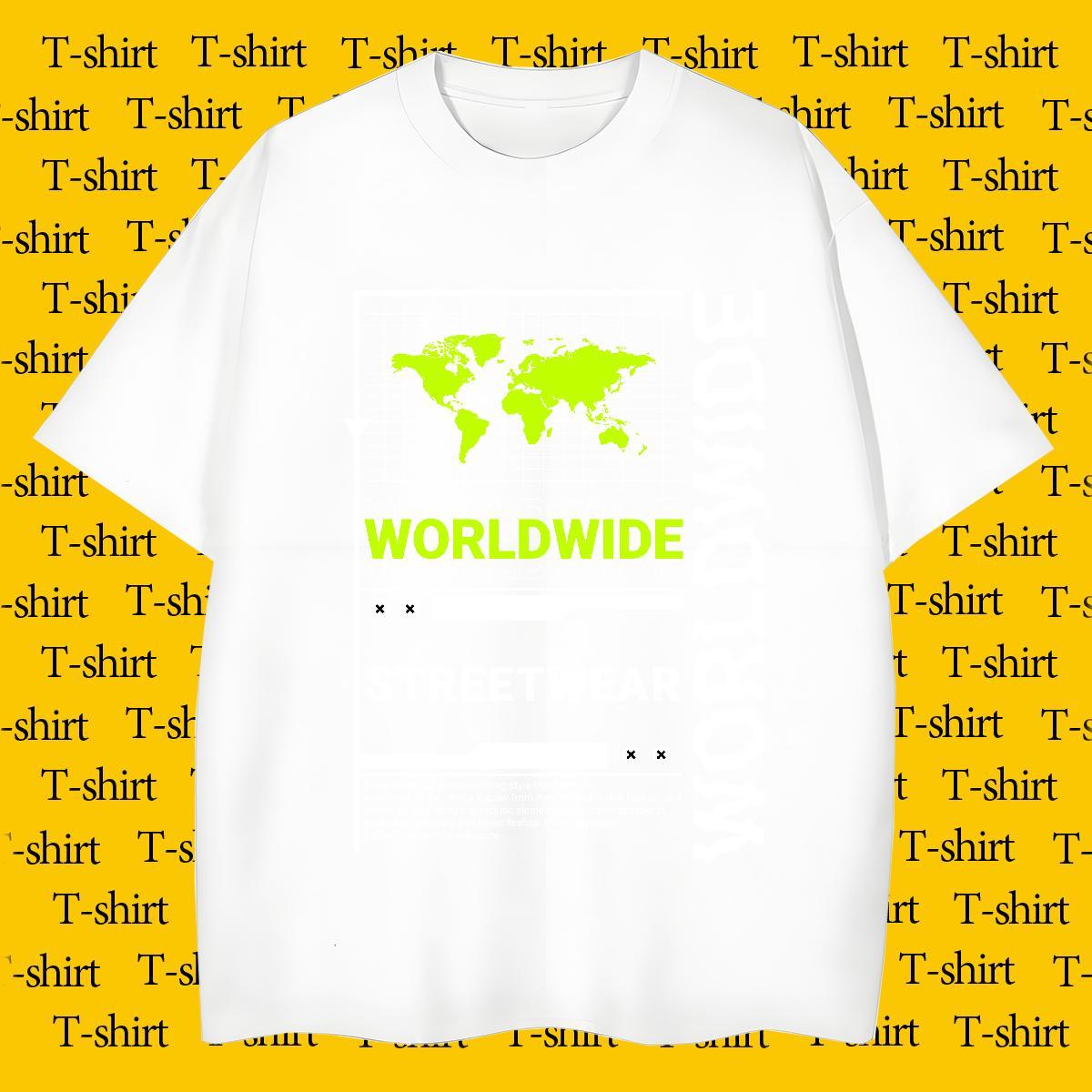 Brand worldwide 230g 100% Cotton Tshirt for Man Woman Summer Casual Pure Cotton Mens T Shirts Fashion Casual Oversized 3XL 4XL Tops Shirt