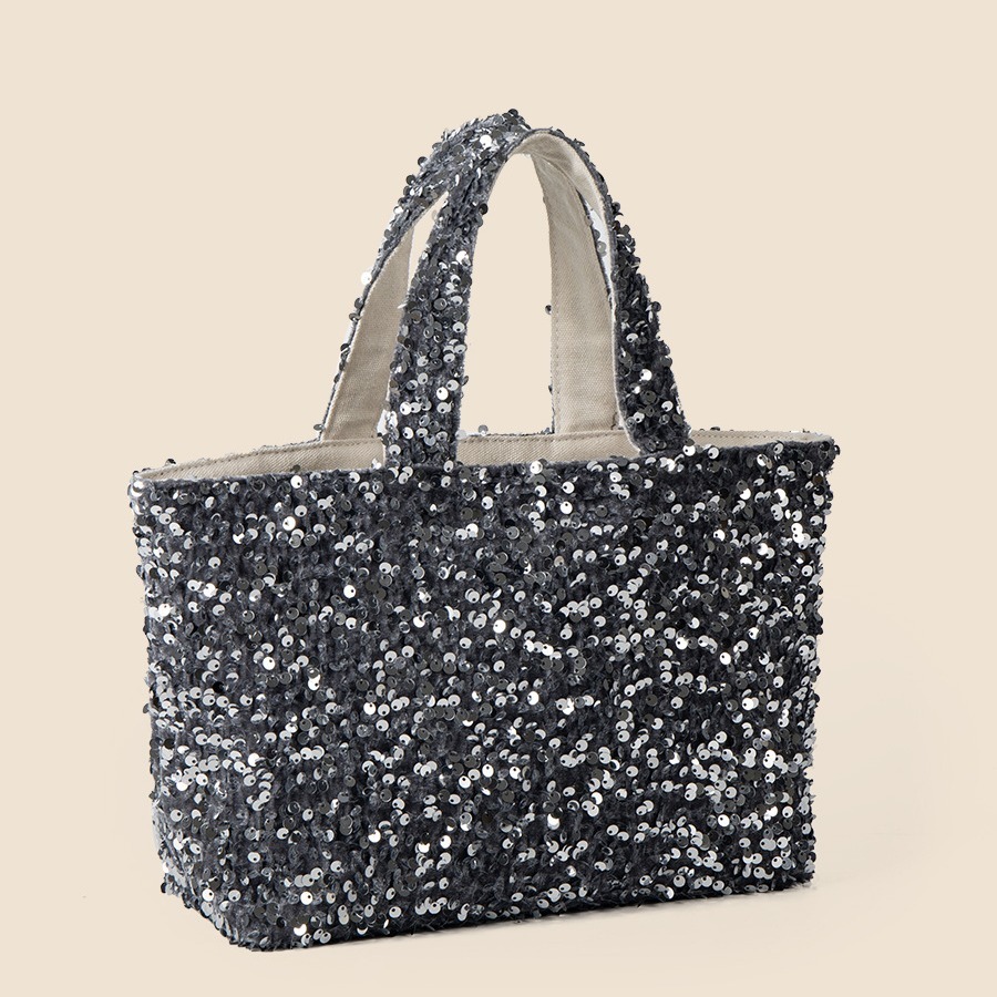 High appearance and large capacity summer wrist for women with high-end feel, sequins, niche fashion, commuting style, underarm tote bag