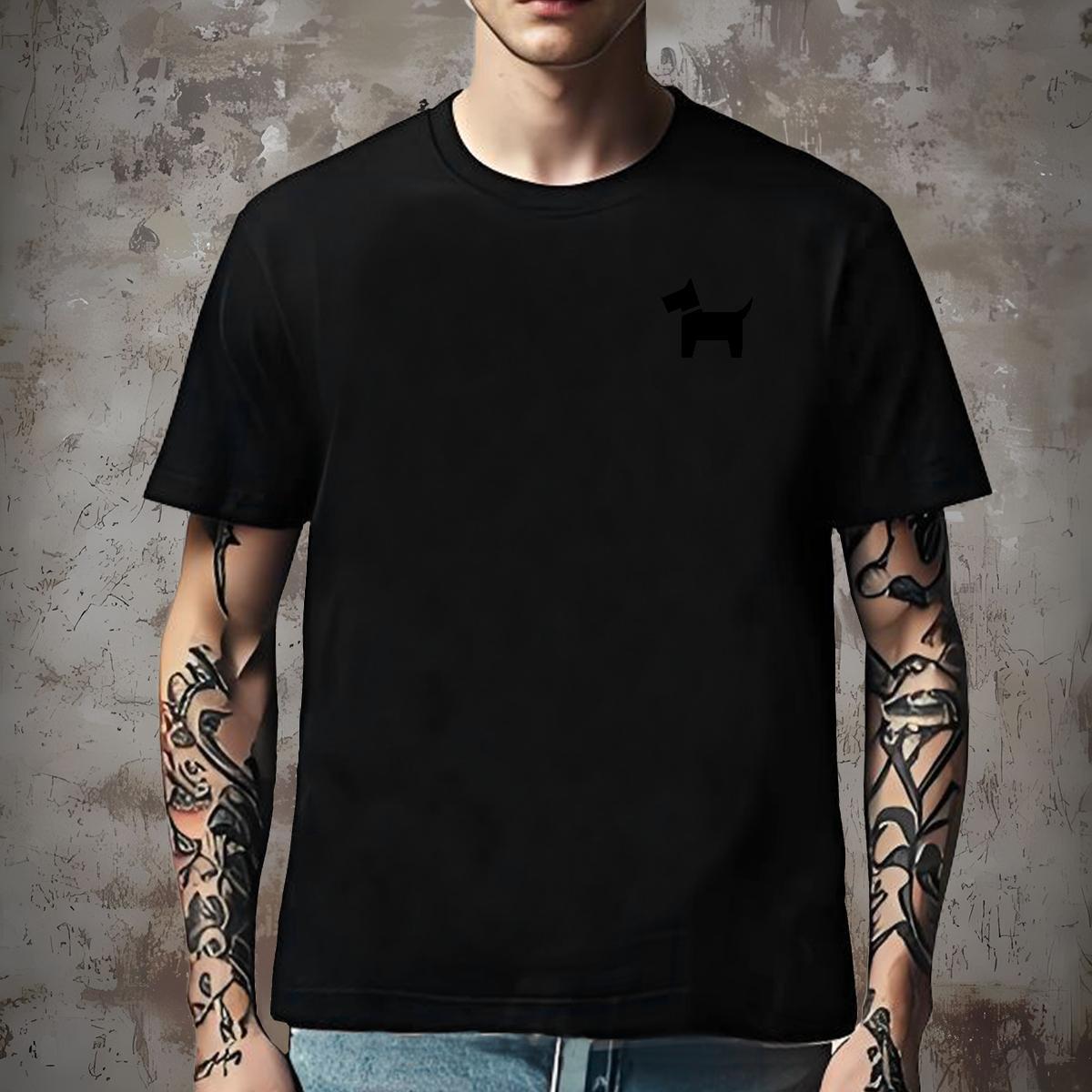 Free Shipping Tshirt for Man Woman Dog Daily Outfit 230g Cotton Top Tees Breathable Short Sleeve Unisex T-Shirts for Men DIY Logo Oversized