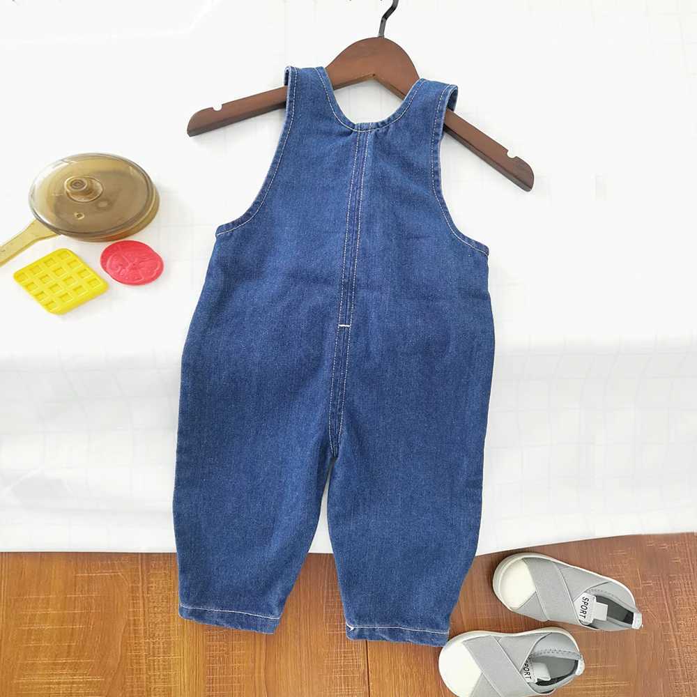 IENENS toddler boys jumpsuit denim covering Dungarees baby girls jeans pants clothing suitable for 0-4 years old W240806