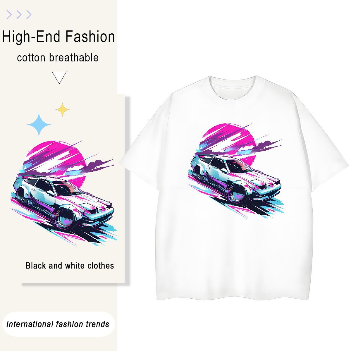 Wholesale sun 230g Pure Cotton Mens Tshirts Spring Summer Short Sleeve Soft T shirt Fashion Casual DIY Printed Tees Shirts
